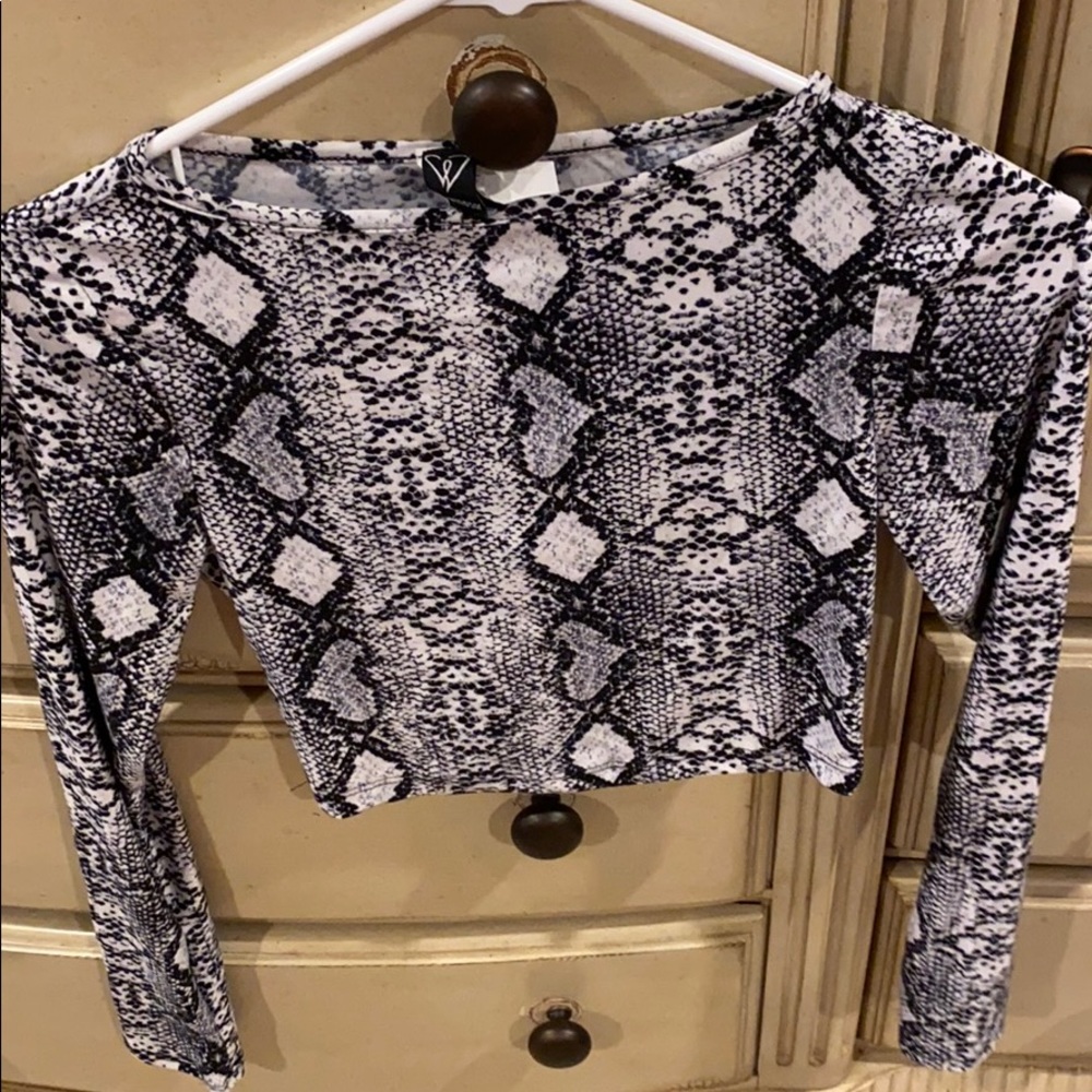 NEW Snakeskin Crop Top